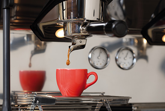 Barista-kaffeeauslauf