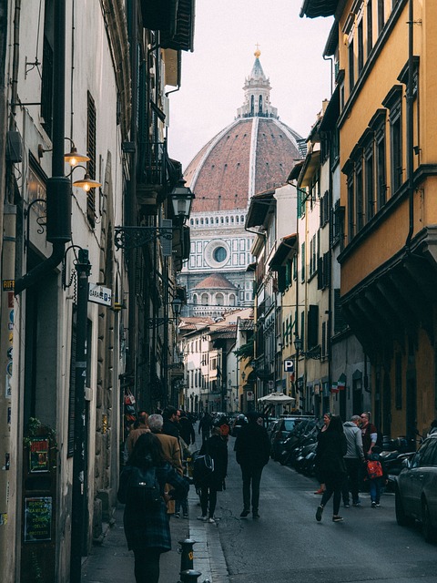 Eine Gasse in Florenz