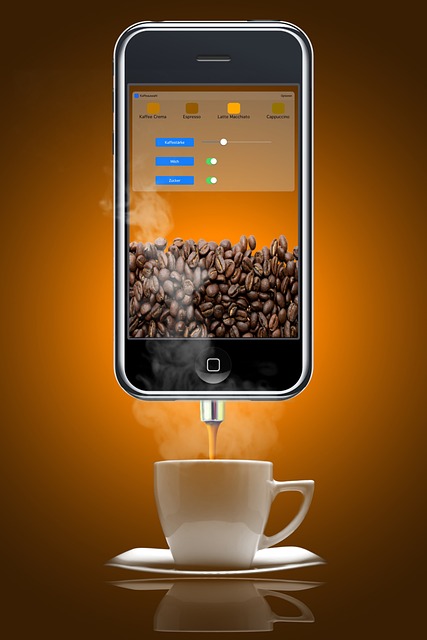 Kaffee aus einer App