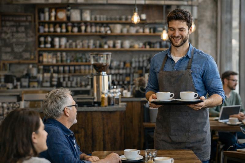 KI generierte Szene in einem Café